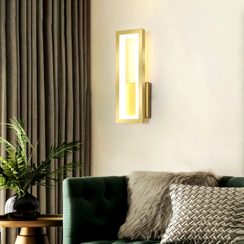 Sleek Modern Minimalist Wall Lamps - 16W LED Sconce for Stylish Home Decor in Living Room, Bedroom, and Aisles - Black & White Elegance