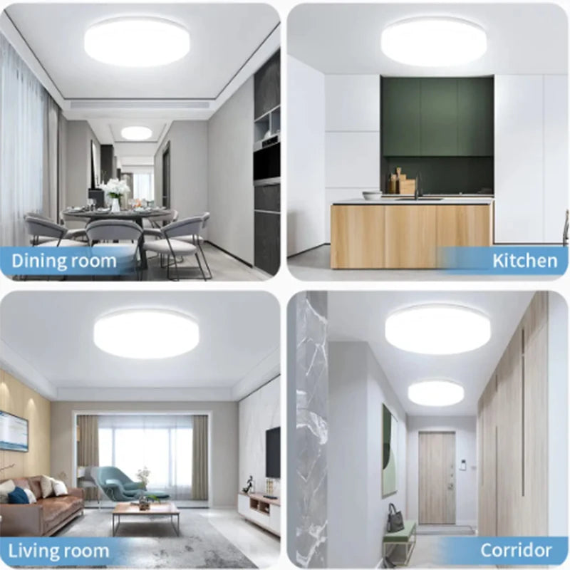 Sleek Ultra-Thin Round LED Ceiling Lamp - Modern Bedroom Light Fixture for Stylish Home Decor