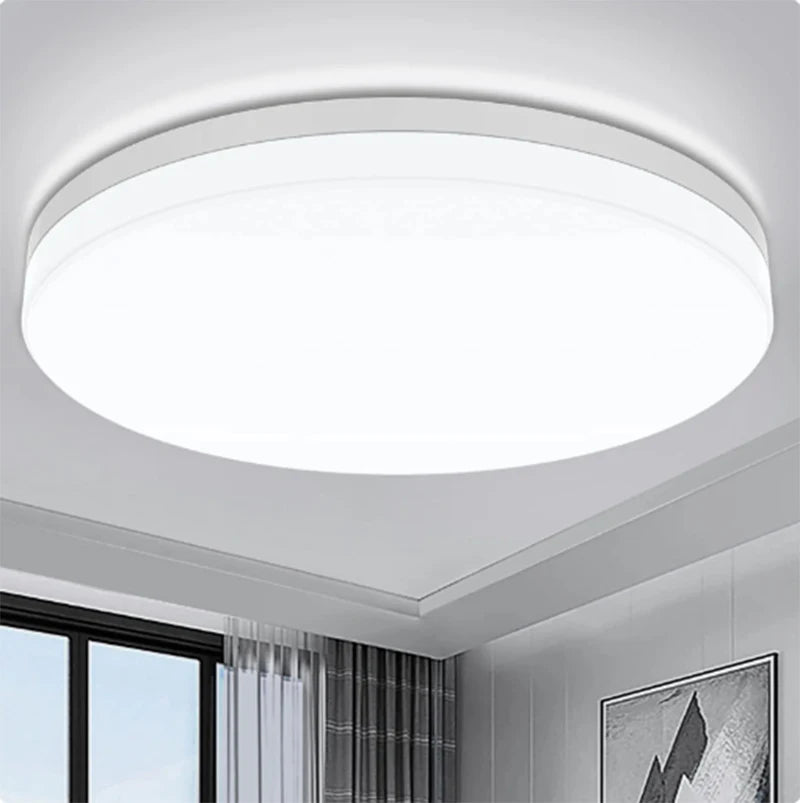 Sleek Ultra-Thin Round LED Ceiling Lamp - Modern Bedroom Light Fixture for Stylish Home Decor